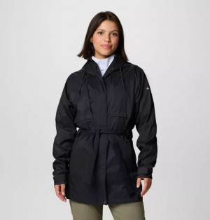 Black Columbia® Pardon My Trench™ III Women Jackets | KIEGMC-156