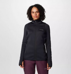 Black Columbia® Triple Canyon™ Grid Fleece Full Zip Women Jackets | WKDZCT-312