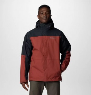 Black / Red Columbia® Hikebound™ II Interchange Men Insulated Jackets | FWTOCJ-254