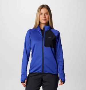 Blue Columbia® Triple Canyon™ Grid Fleece Full Zip Women Jackets | JCDQBW-723