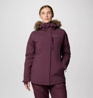 Burgundy Columbia® Ava Alpine™ II Insulated Women Jackets | NOTQDF-356