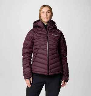 Burgundy Columbia® Roaring Fork™ II Women Down Jackets | BNHCEW-385