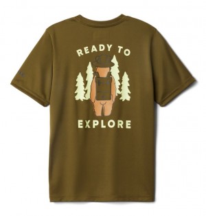 Columbia® Grizzly Grove Kids' T-Shirts | XDVUNZ-572