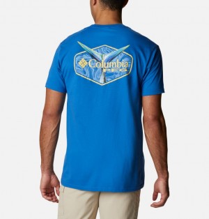 Columbia® PFG Men T-Shirts | VIYECM-240