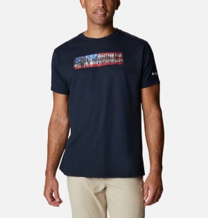 Columbia® PFG Men T-Shirts | XAOZBF-621