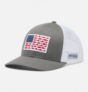 Columbia® PFG Mesh Snap Back Baseball Men Hats | XMOFAL-580