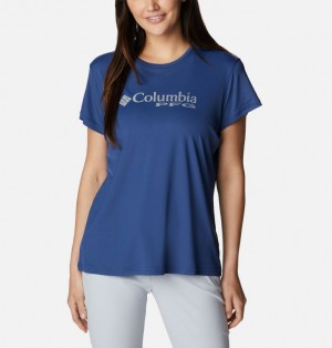 Columbia® PFG Respool Women T-Shirts | PHVBXO-487