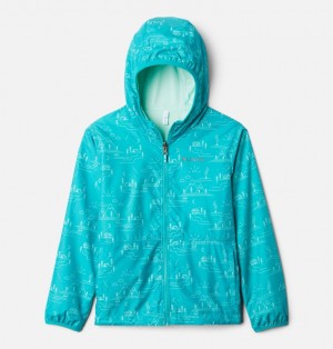 Columbia® Pixel Grabber Kids' Rain Jackets | FQBSUH-862