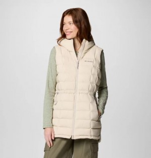 Cream Columbia® Ardenwood™ Mid hooded Down Women Vest | LEXBGT-713