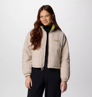 Cream Columbia® Wallowa™ Insulated Cropped Women Jackets | XMUFDL-138