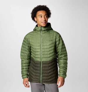 Green Columbia® Westridge™ Down Men Hooded Jackets | EZBYKF-389