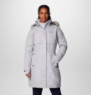 Grey Columbia® Apres Arson™ II Winter Long Women Down Jackets | CHNMRV-560