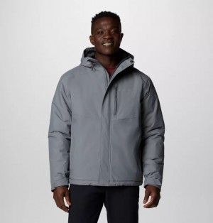 Grey Columbia® Cascadian Peaks™ Men Insulated Jackets | OMEWIL-517