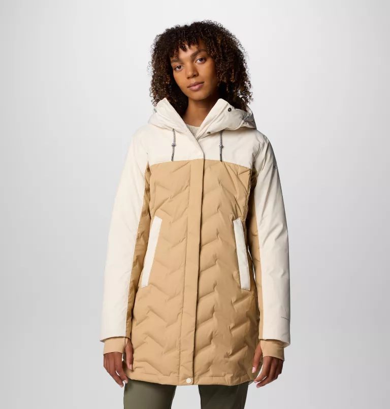 Beige Columbia® Mountain Croo™ III Mid Women Down Jackets | MQZYSO-235