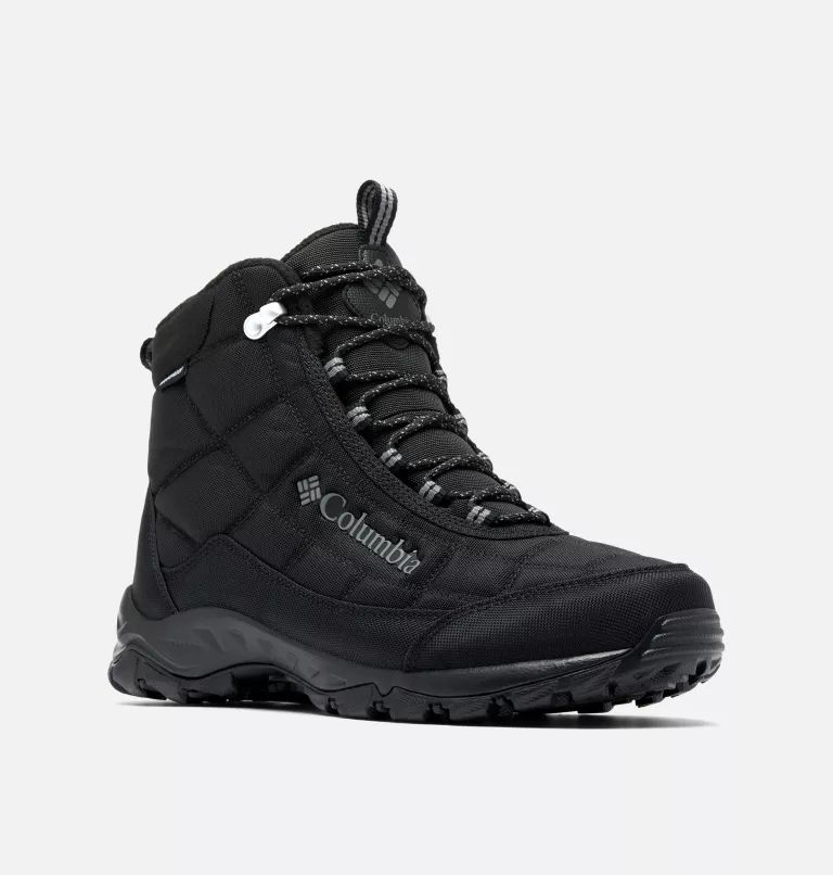 Black Columbia® Firecamp™ Men Boots | DLAFGS-549