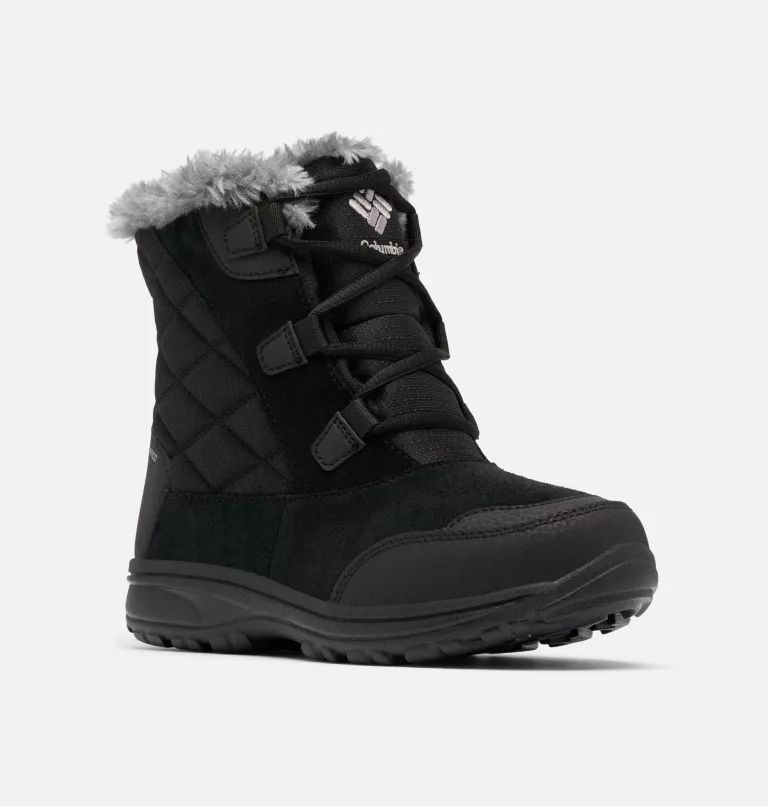 Black Columbia® Ice Maiden™ Shorty Women Boots | QSOLJR-698