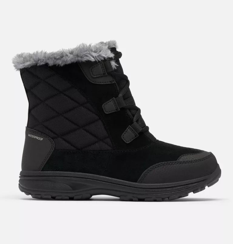 Black Columbia® Ice Maiden™ Shorty Women Boots | QSOLJR-698