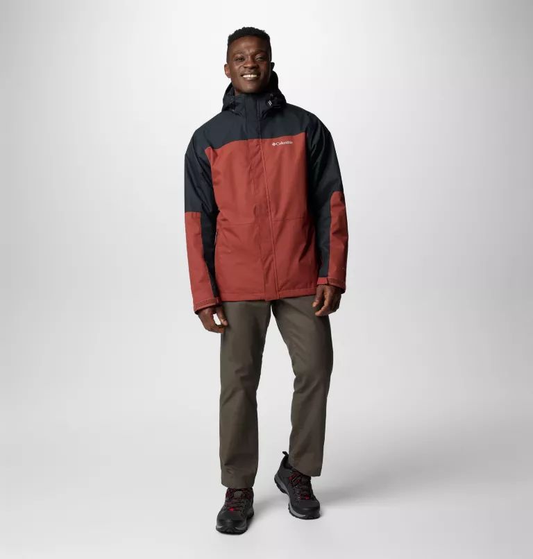 Black / Red Columbia® Hikebound™ II Interchange Men Insulated Jackets | FWTOCJ-254