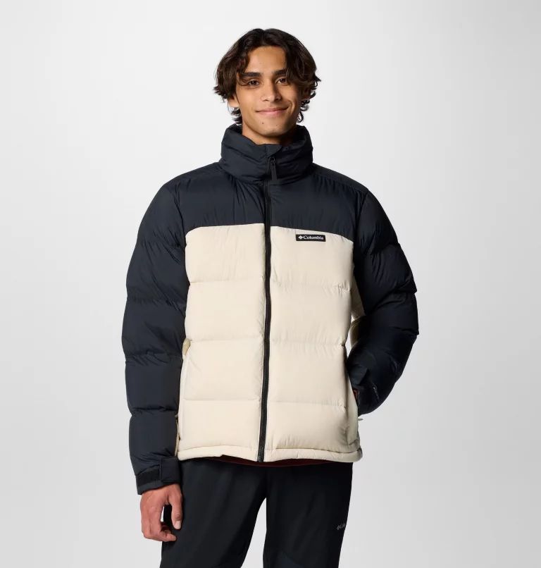 Black / White Columbia® Bulo Point™ III Men Down Jackets | ZJMPXW-468