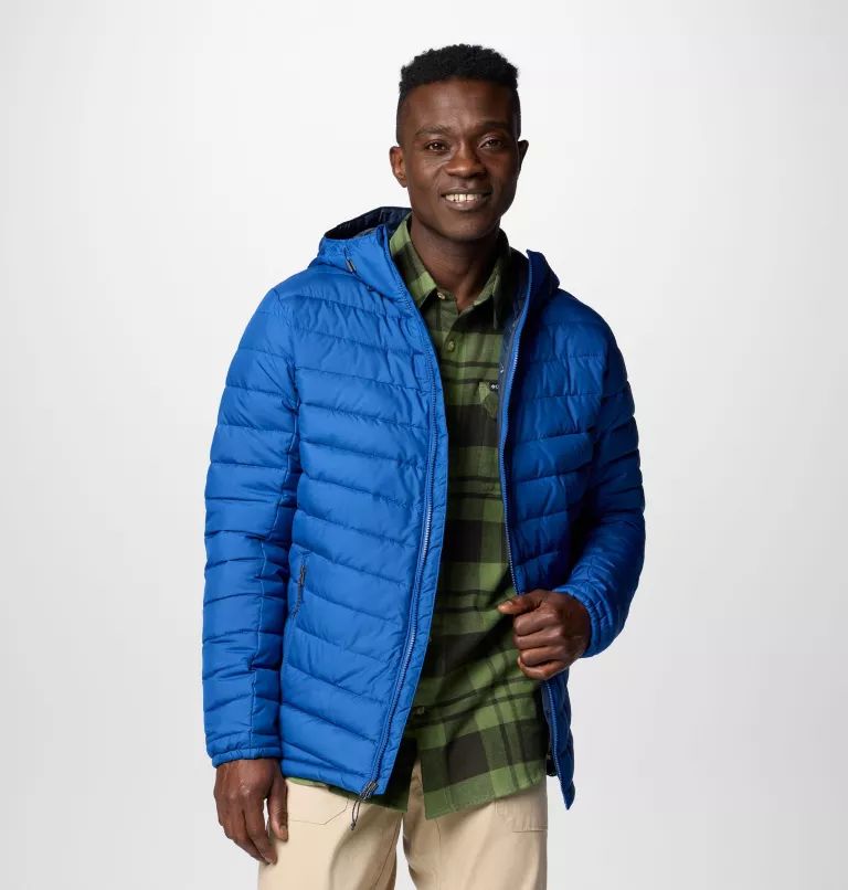 Blue Columbia® Slope Edge™ II Men Hooded Jackets | LOIMQS-745