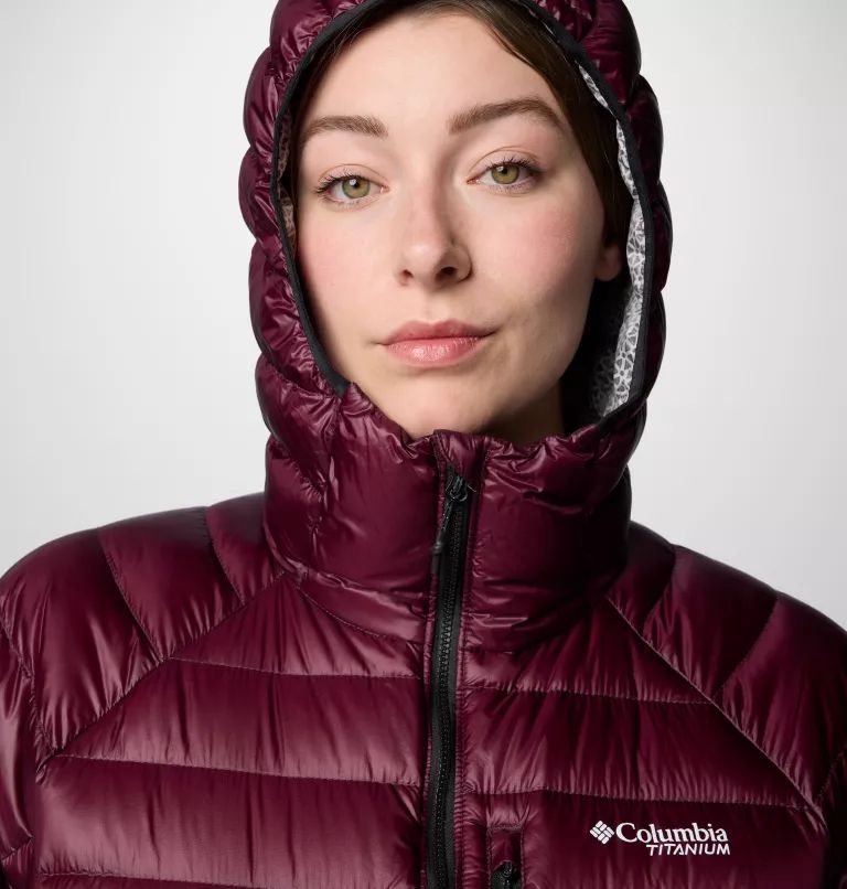 Burgundy Columbia® Arctic Crest™ Down Women Jackets | GKHVQP-741