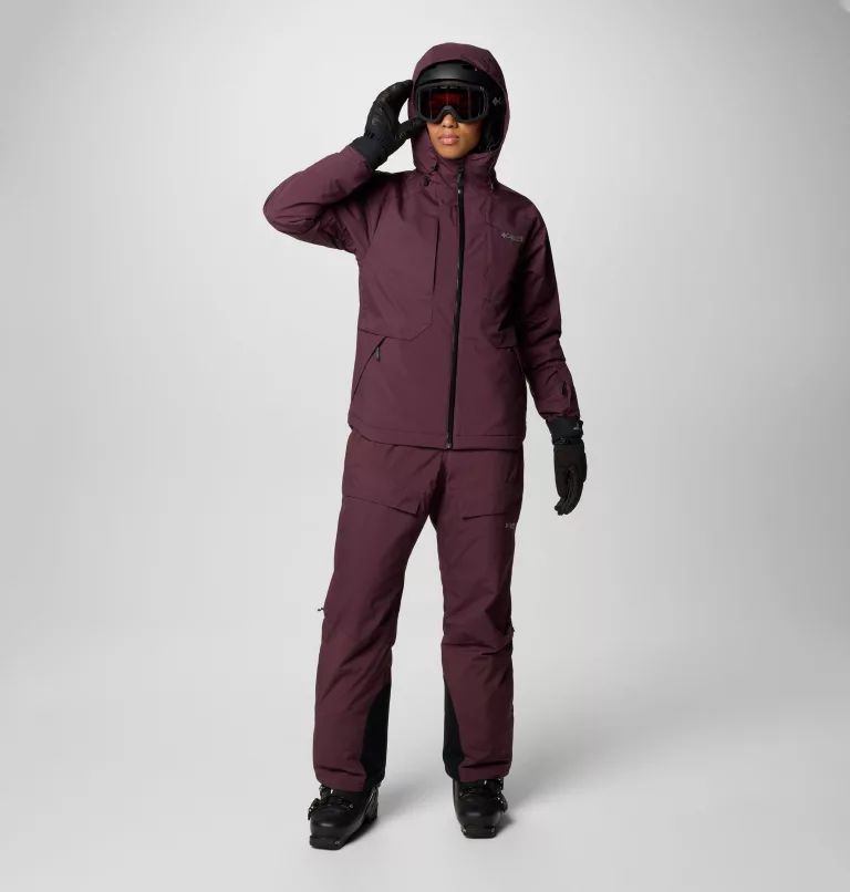 Burgundy Columbia® Highland Summit™ II Insulated Women Hooded Jackets | QWBOVG-647