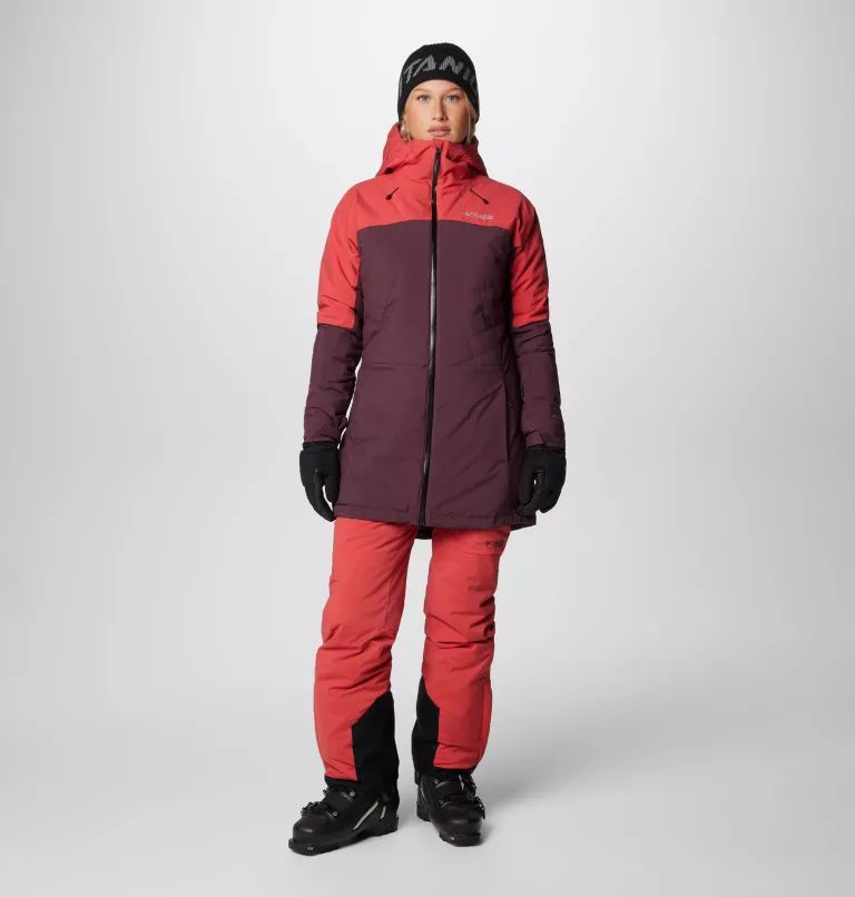 Burgundy Columbia® Mount Bindo™ IV Insulated Women Jackets | FHSYOE-015