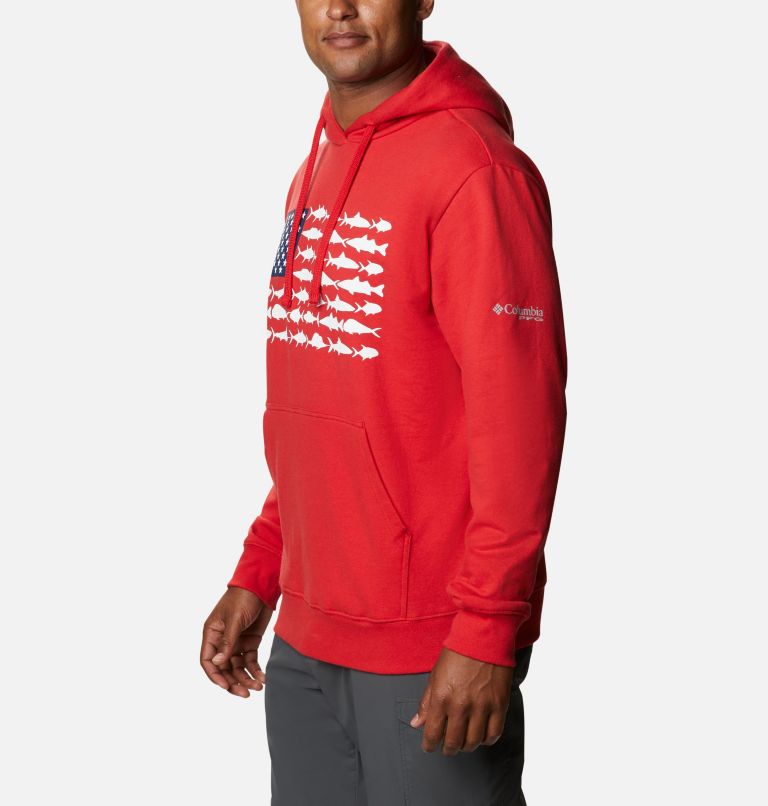 Columbia® PFG Fish Flag Men Hoodies | BMJVUT-905