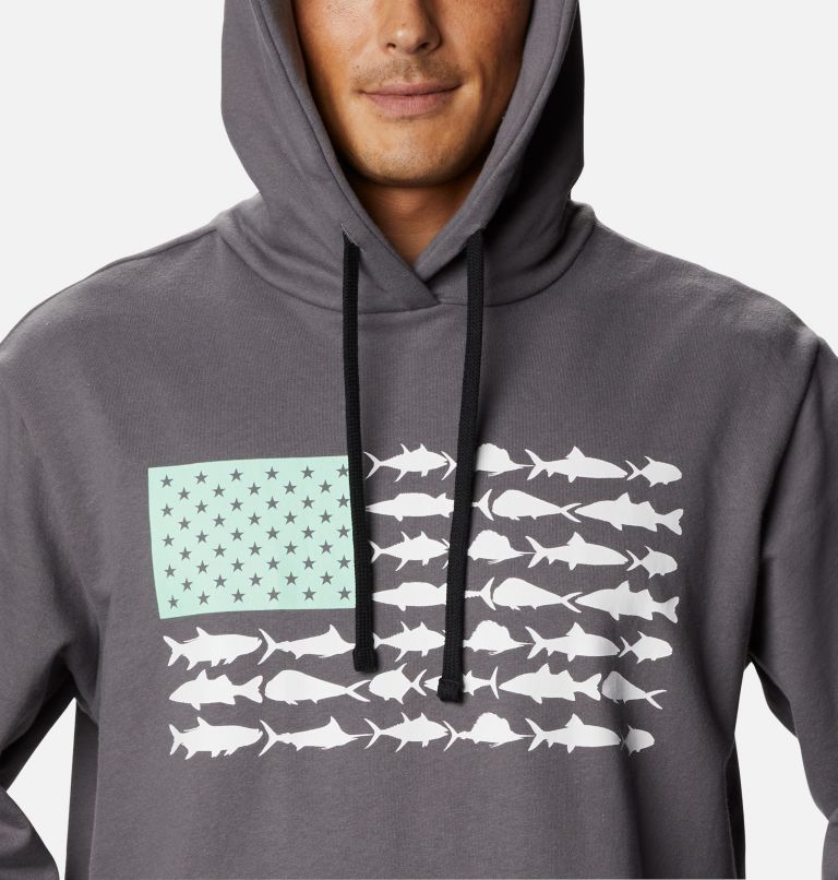 Columbia® PFG Fish Flag Men Hoodies | LWSYBT-740