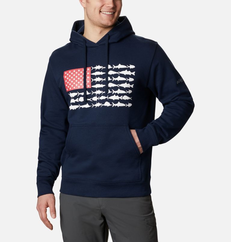 Columbia® PFG Fish Flag Men Hoodies | UWGCLE-614