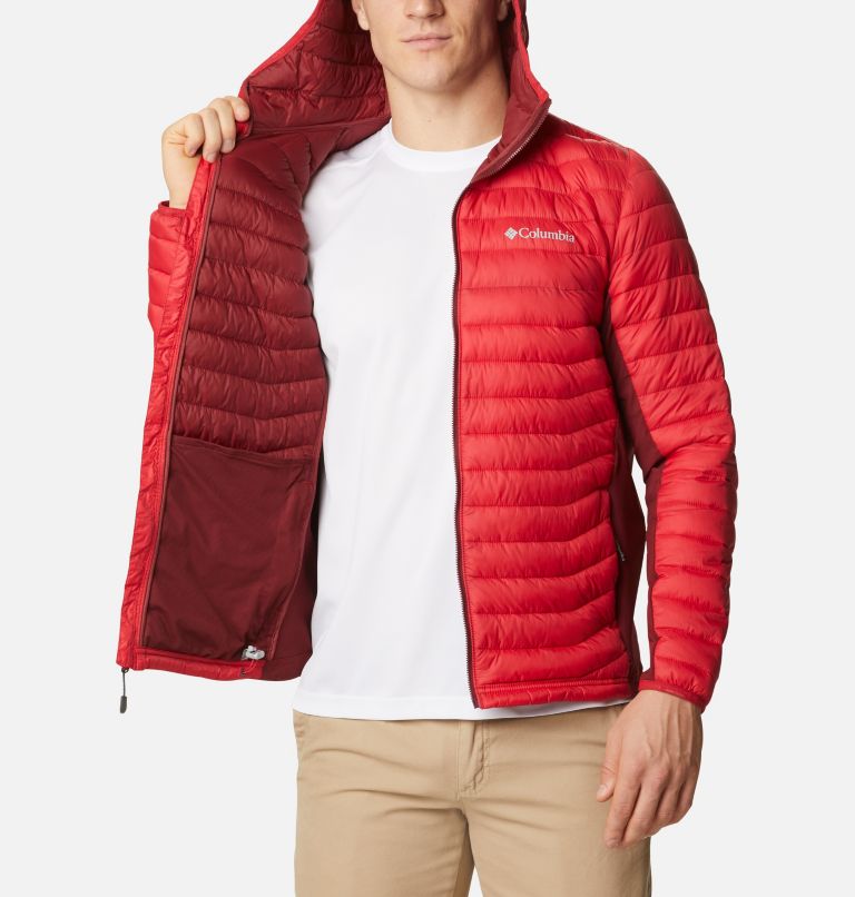 Columbia® Powder Pass Men Hooded Jackets | SJEIFB-639