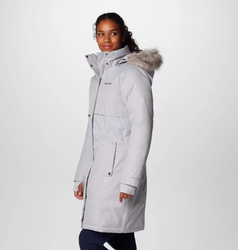 Grey Columbia® Apres Arson™ II Winter Long Women Down Jackets | CHNMRV-560