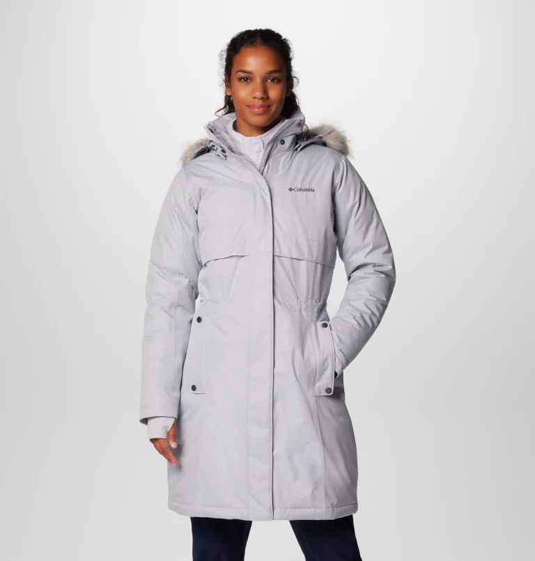 Grey Columbia® Apres Arson™ II Winter Long Women Down Jackets | CHNMRV-560