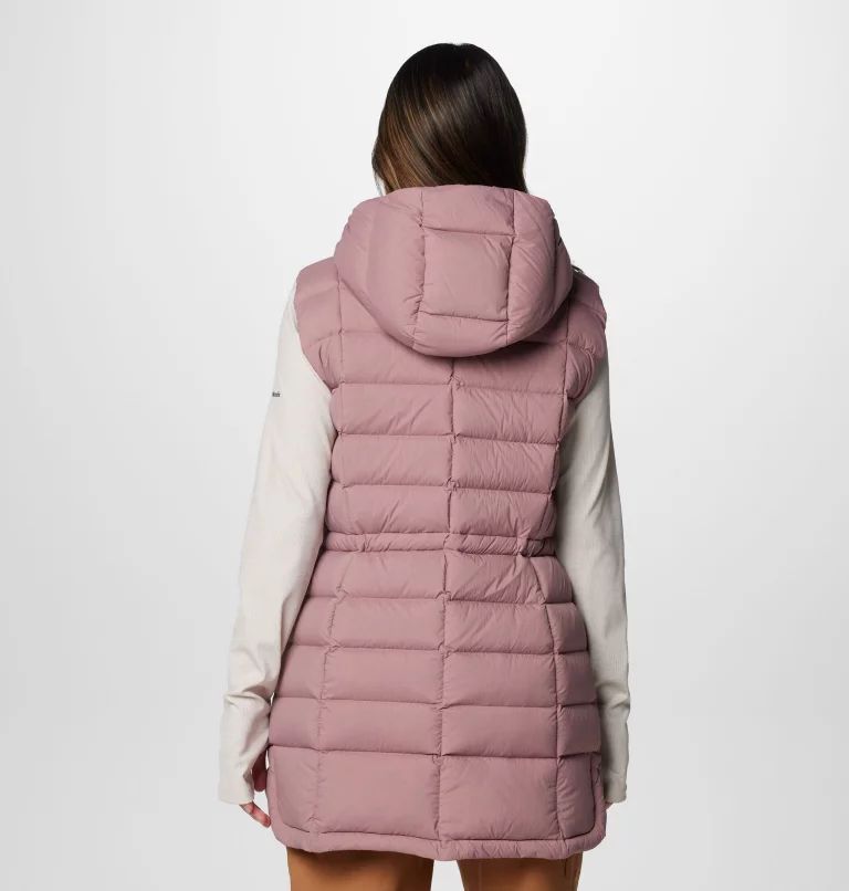 Pink Columbia® Ardenwood™ Mid hooded Down Women Vest | BDLAFQ-576