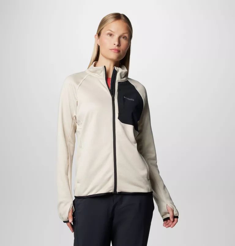 White Columbia® Triple Canyon™ Grid Fleece Full Zip Women Jackets | WZIKGB-483